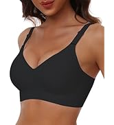 HORISUN Comfortable Seamless Full Coverage Bra for Women Wireless Bras with Soft Support Regular ...