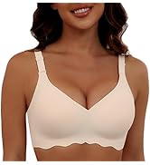 HORISUN Comfortable Wireless T Shirt Bra Seamless No Show Full Coverage Bras for Women