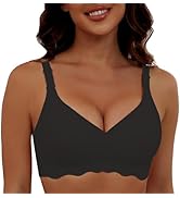 HORISUN Comfortable Wireless T Shirt Bra Seamless No Show Full Coverage Bras for Women