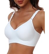 HORISUN Comfortable Seamless Full Coverage Bra for Women Wireless Bras with Soft Support Regular ...