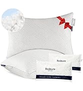 Bedsure Firm Shredded Memory Foam Pillows - Cooling Pillows Queen Size Set of 2 for Sleeping, Adj...