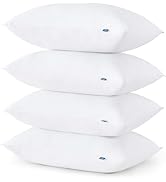 Bedsure Medium Firm Pillows Queen Size, Set of 4, Firm Queen Bed Pillows 4 Pack Hotel Quality Pre...