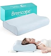 Bedsure Breescape Cervical Neck Pillows for Sleeping - Dorm Pillow for Neck Pain Relief, Ergonomi...