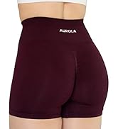 AUROLA Intensify Workout Shorts for Women Seamless Scrunch Short Gym Yoga Running Sport Active Ex...