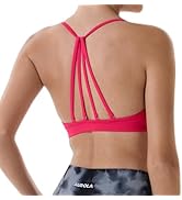 AUROLA Mercury Workout Sports Bras Women Athletic Removable Padded Backless Strapy Minimal Crop Top