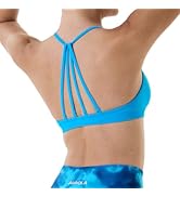 AUROLA Mercury Workout Sports Bras Women Athletic Removable Padded Backless Strapy Minimal Crop Top
