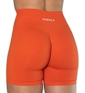AUROLA Intensify Workout Shorts for Women Seamless Scrunch Short Gym Yoga Running Sport Active Ex...