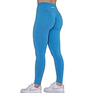 AUROLA Workout Leggings for Women Seamless Scrunch Tights Tummy Control Gym Fitness Girl Sport Ac...