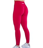 AUROLA Workout Leggings for Women Seamless Scrunch Tights Tummy Control Gym Fitness Girl Sport Ac...