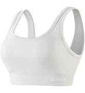 AUROLA Power Sports Bras for Women - Push Up Workout Bra Square Neck Yoga Bra Padded Low Impact G...