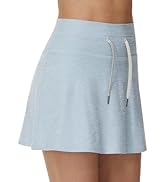 THE GYM PEOPLE Women's Drawstring High Waist Golf Skorts Athletic Tennis Skirts Built-in Shorts w...