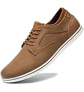 Cestfini Mens Casual Dress Shoes Brown Dress Sneakers Comfortable Fashion Sneakers Business Oxfor...