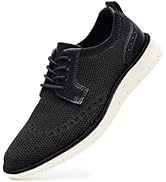 Mens Comfortable Dress Shoes Casual Oxford Shoes Breathable Mens Dress Sneakers Lightweight Busin...