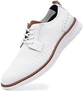 Mens Comfortable Dress Shoes Casual Oxford Shoes Breathable Mens Dress Sneakers Lightweight Busin...