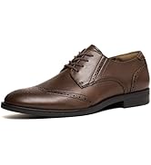 Cestfini Men's Dress Shoes Formal Business Oxfords Plain Toe Lace Up Derby Shoes with Comfortable...