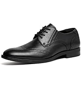 Cestfini Men's Dress Shoes Formal Business Oxfords Plain Toe Lace Up Derby Shoes with Comfortable...