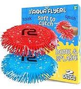 Beach Frisbee Pool Toy: 2 Pack Water Frisbees for Kids - Soaks The Target On Impact! - Best Outdo...