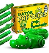 Pop Tubes Gator Pop Tube - Sensory Tubes Fidget Toy - Fun Alligator Toys for Toddlers & Kids All ...