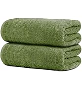 Tens Towels Pack of 2 Extra Large Bath Sheets 35 x 70 Inches, 100% Cotton, Larger & Lighter Weigh...