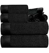 Tens Towels Pack of 8 Popcorn Textured Luxury Towels Set, 2 Extra Large Bath, 2 Hand, 4 Washcloth...