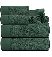 Tens Towels Pack of 8 Popcorn Textured Luxury Towels Set, 2 Extra Large Bath, 2 Hand, 4 Washcloth...