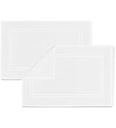 Tens Towels Pack of 2 Bath Mats 100% Cotton, 20 x 32 Inches, Super Absorbent, Hotel Quality Premi...