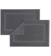 Tens Towels Pack of 2 Bath Mats 100% Cotton, 20 x 32 Inches, Super Absorbent, Hotel Quality Premi...