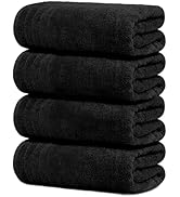 Tens Towels Pack of 4 Extra Large Bath Towels 30 x 60 Inches, 100% Cotton, Larger & Lighter Weigh...