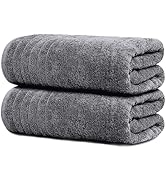 Tens Towels Pack of 2 Extra Large Bath Sheets 35 x 70 Inches, 100% Cotton, Larger & Lighter Weigh...