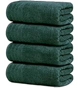 Tens Towels Pack of 4 Extra Large Bath Towels 30 x 60 Inches, 100% Cotton, Larger & Lighter Weigh...