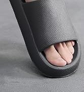 BRONAX Pillow Slippers for Women and Men | House Slides Shower Sandals | Cushioned Thick Sole