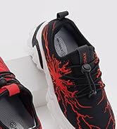 BRONAX Little/Big Boys Comfortable Graffiti Personality Tennis Shoes