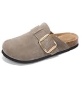 Project Cloud Genuine Leather Clogs for Women Shoes - Memory Foam Insole, Non-Slip & Natural Cork...