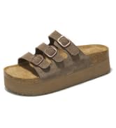 Project Cloud Genuine Suede Womens Sandals - Comfortable Wedges & Platform Sandals (Dyan)