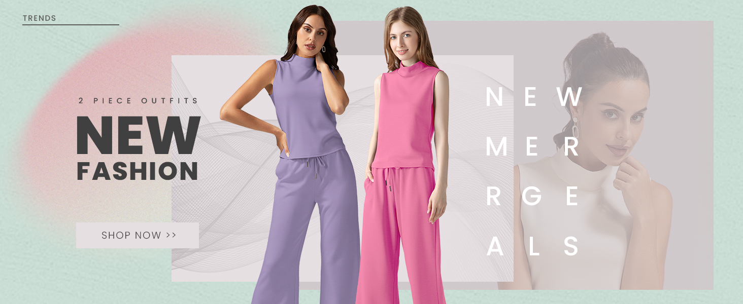 Women Two Piece Outfits 2025 Summer Lounge Matching Sets