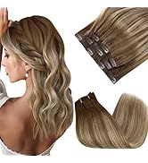 Sunny Hair Clip in Hair Extensions Straight Human Hair Clip in Extensions Remy Clip in Hair Exten...