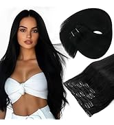 Sunny Hair Clip in Hair Extensions Straight Human Hair Clip in Extensions Remy Clip in Hair Exten...