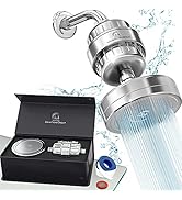 AquaHomeGroup Luxury Filtered Shower Head Set 20+3 Stage Shower Filter for Hard Water Removes Chl...