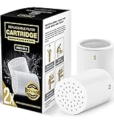 AquaHomeGroup 20 - Stage Replacement Premium Filter Cartridge 2-pack (No Housing), Compatible wit...