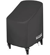 ULTCOVER Stackable Patio Chair Cover – Waterproof Outdoor Stack of Chairs Cover Fits Up to 26W x ...