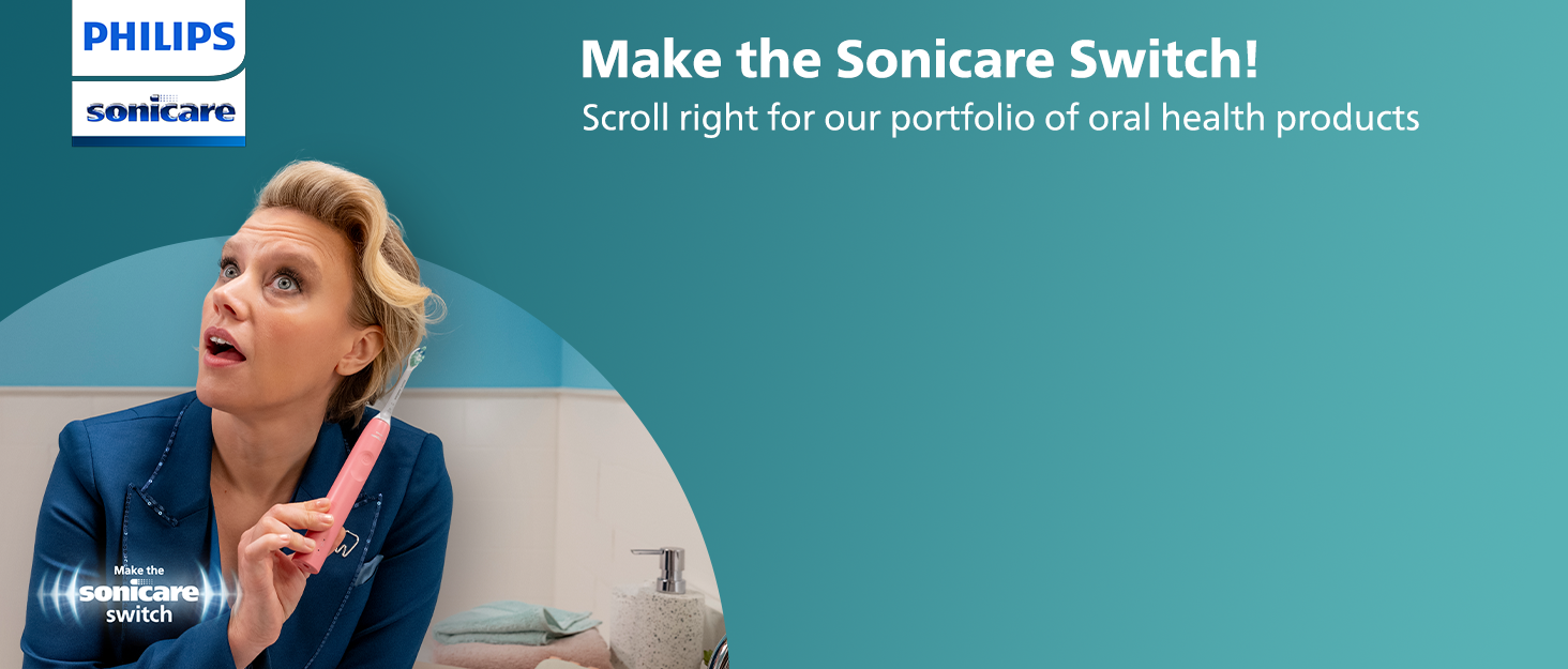 Philips Sonicare: always get brushing right with our electric toothbrushes and genuine brush heads