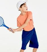 Real Essentials 5 Pack: Boys' Cotton Short Sleeve Crew Neck T-Shirts Outdoor (Ages 4-18)