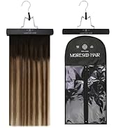 Moresoo Hair Extension Hanger Double Side Anti-slip Hair Extension Holder with Dustproof Protecti...