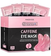 Maskiss Under Eye Patches (25 Pairs), Caffeine Eye Masks for Dark Circles Puffy Eyes Undereye Bag...
