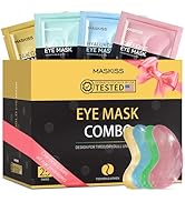 Maskiss Under Eye Patches(25 Pairs), 24K Gold, Caffeine, Hyaluronic Acid, Aloe Vera Eye Masks for...