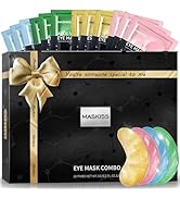 Maskiss Under Eye Patches (28 Pairs), 4 Colors Eye Masks Gift Set for Dark Circles Puffy Eyes, Un...