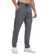 Mens Athletic Sweatpants with Zipper Pockets,Workout Pants