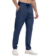 Mens Athletic Sweatpants with Zipper Pockets,Workout Pants
