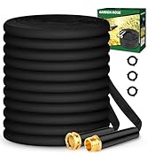 Toolasin Garden Hose 50ft, Non-Expanding, Lightweight, Aluminum-plated Copper Leak-Proof Metal in...
