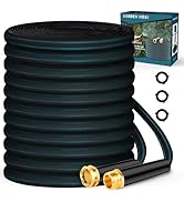 Toolasin Garden Hose 50ft, Non-Expanding, Lightweight, Aluminum-plated Copper Leak-Proof Metal in...